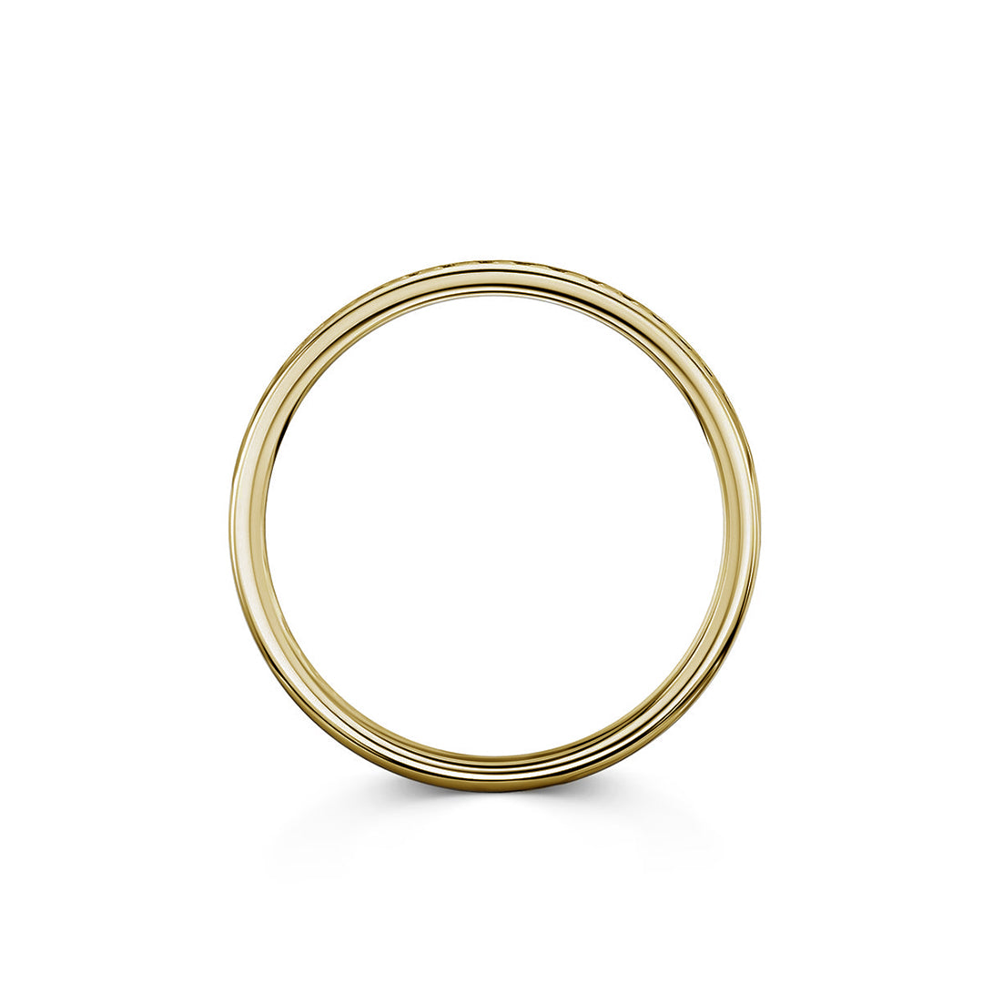 Beloved 18ct Yellow Gold  0.20ct Half Diamond Band