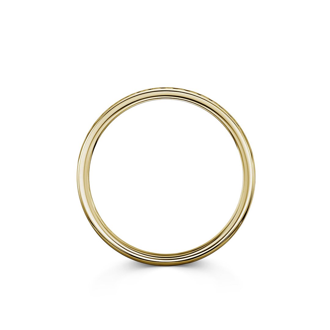 Beloved Platinum 0.20ct Half Diamond Band