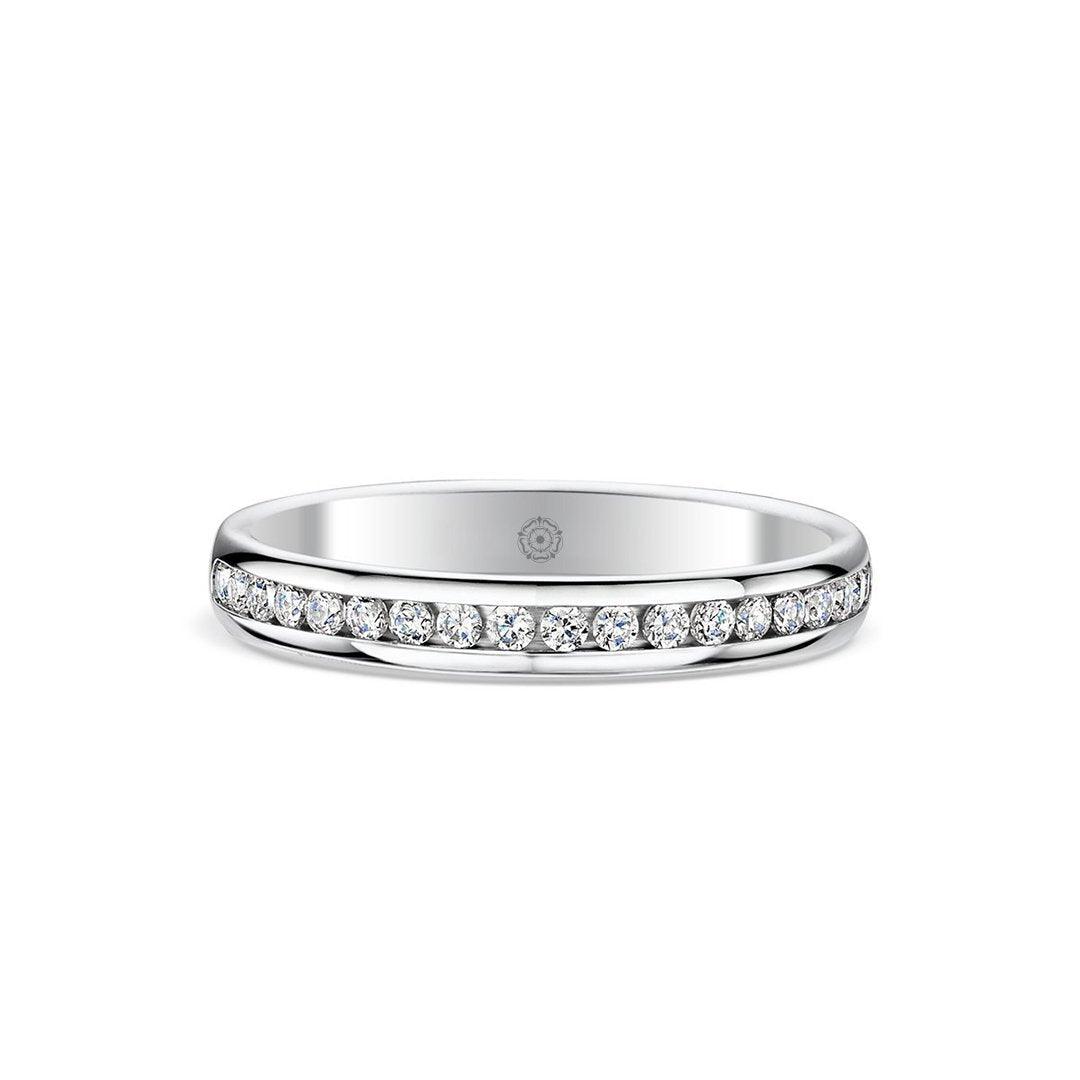 Beloved 18ct Yellow Gold 0.25ct Half Diamond Band
