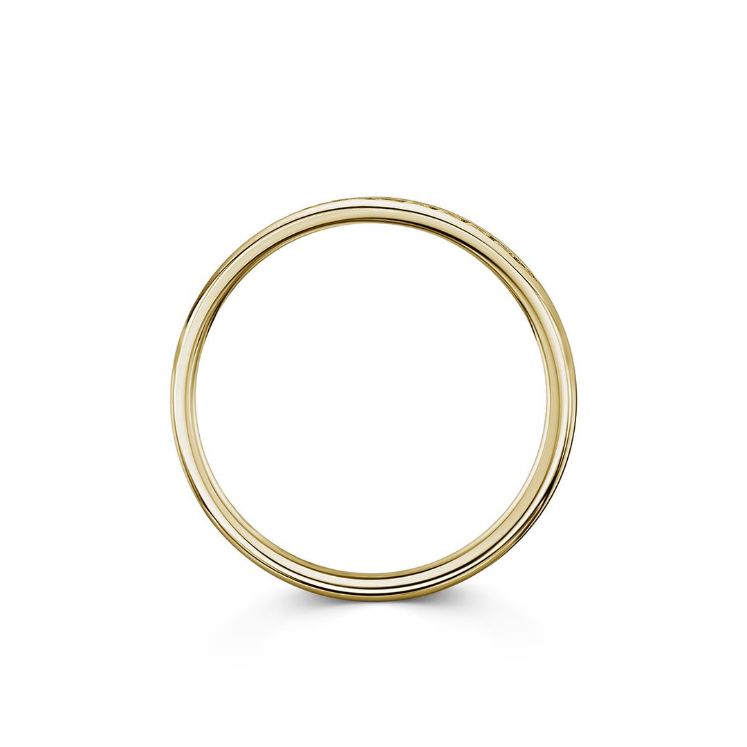 Beloved Platinum 0.25ct Half Diamond Band
