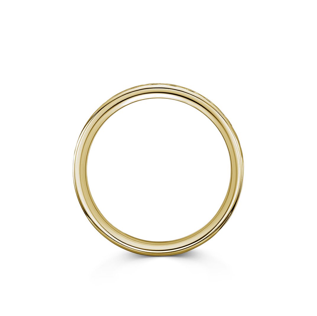 Beloved Platinum 0.50ct Half Diamond Band