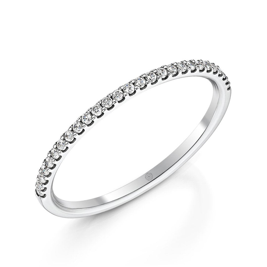 Embrace 18ct Yellow Gold 0.15ct Half Diamond Band