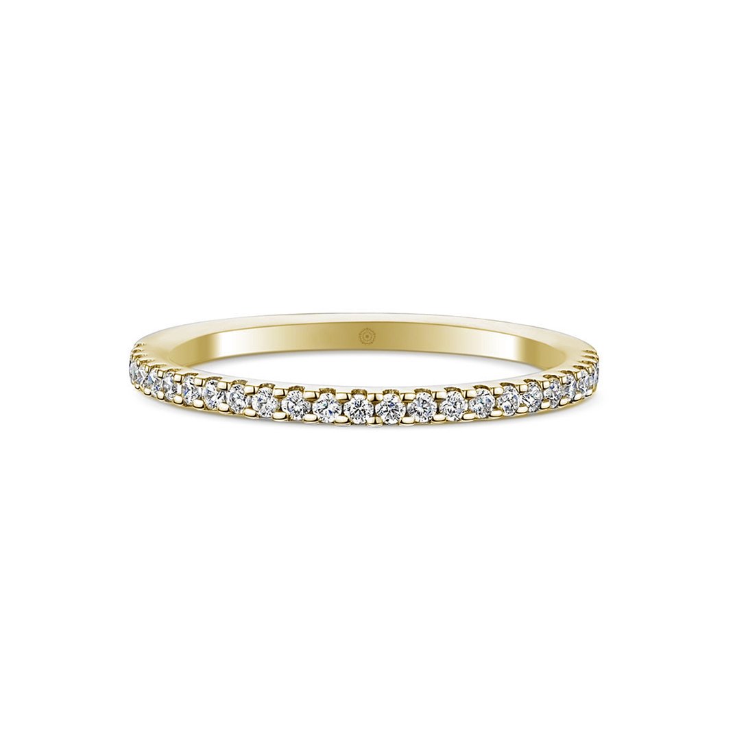 Embrace Platinum 0.25ct Half Diamond Band