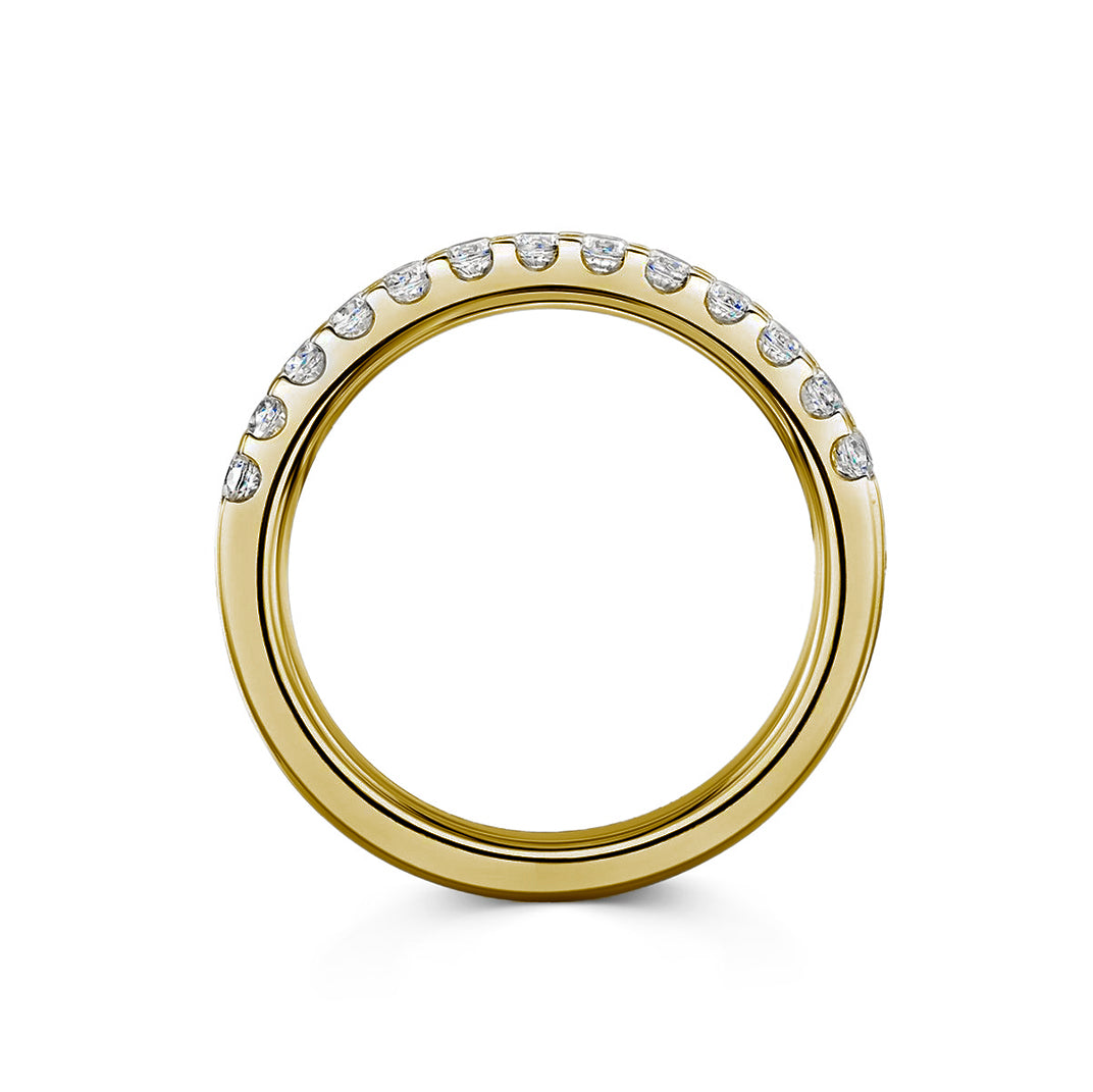 Embrace 18ct Yellow Gold 0.50ct Half Diamond Band