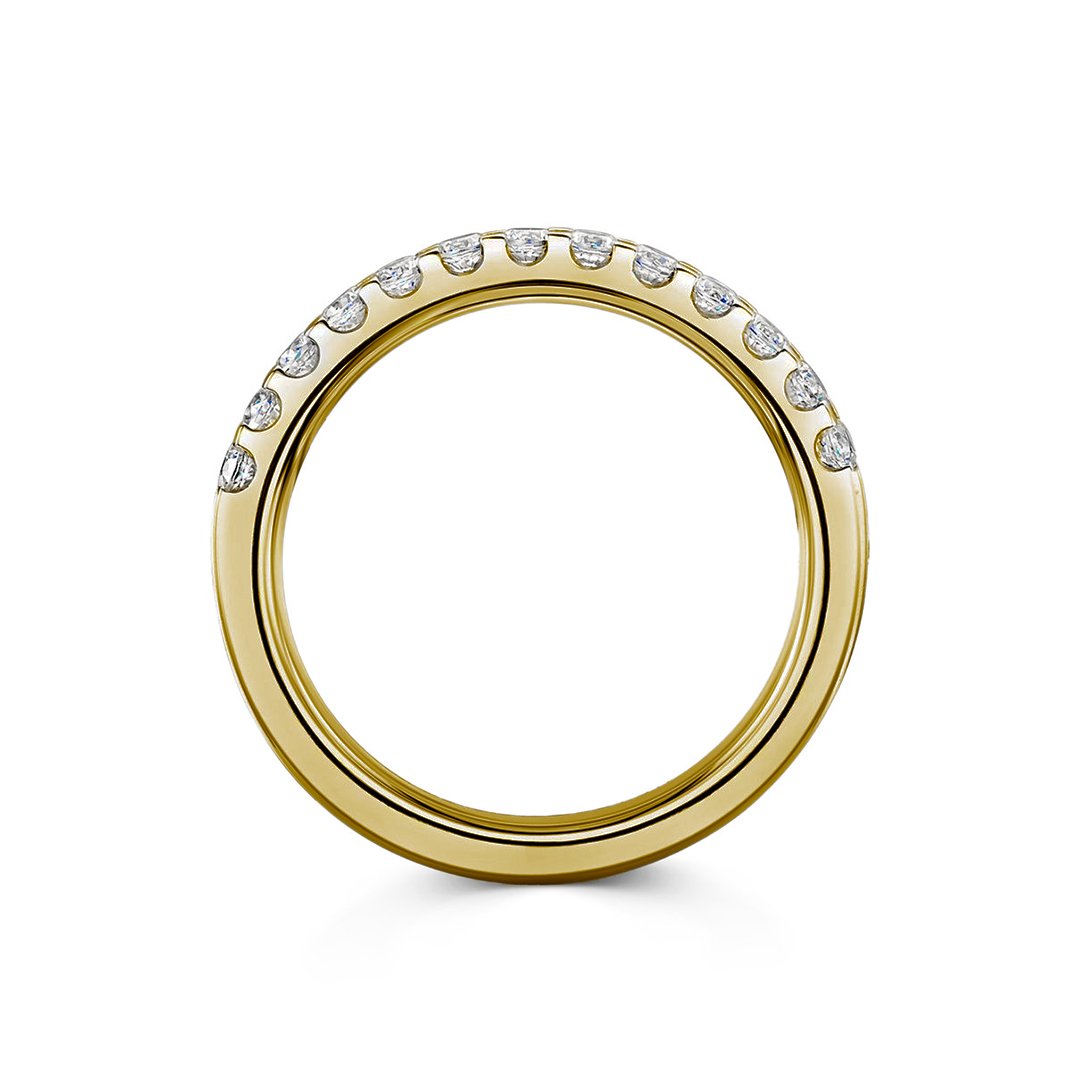 Embrace Platinum 0.50ct Half Diamond Band