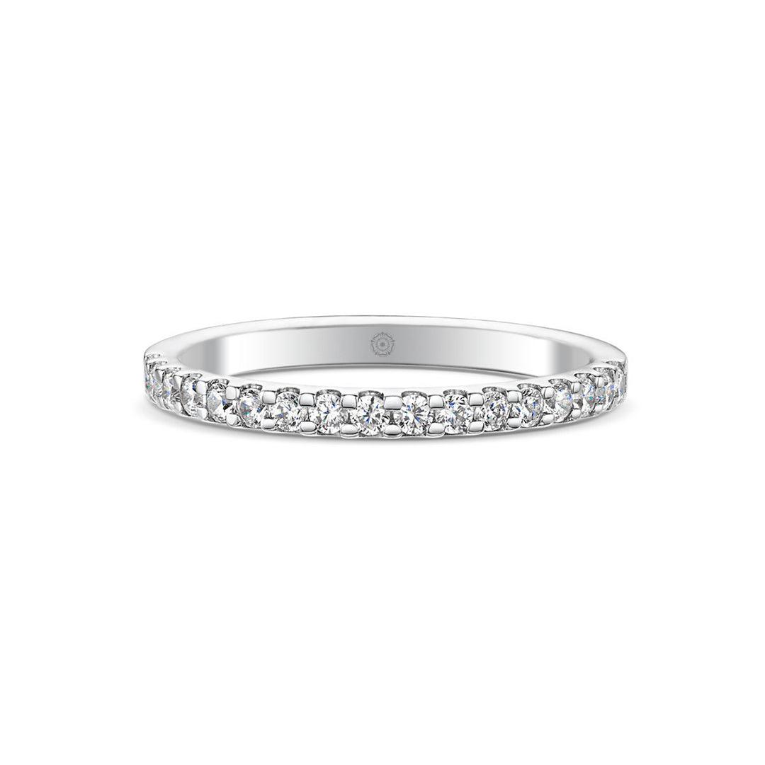 Embrace Platinum 0.35ct Half Diamond Band