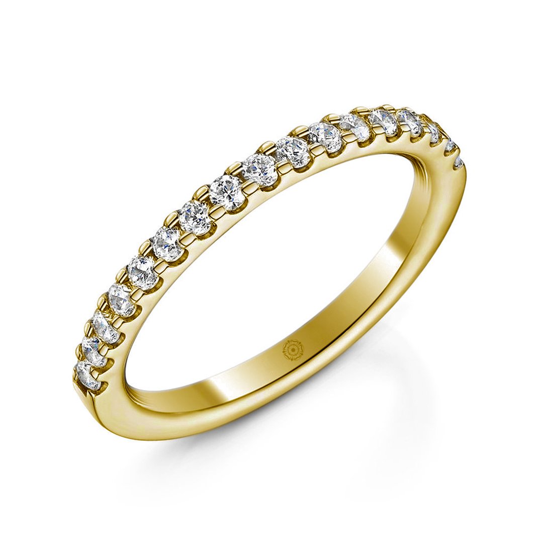 Embrace Platinum 0.35ct Half Diamond Band