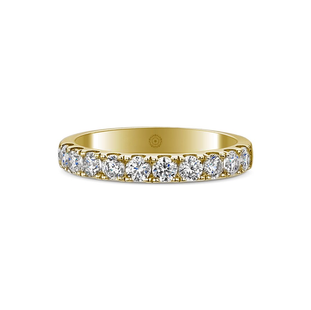 Embrace Platinum 0.75ct Half Diamond Band