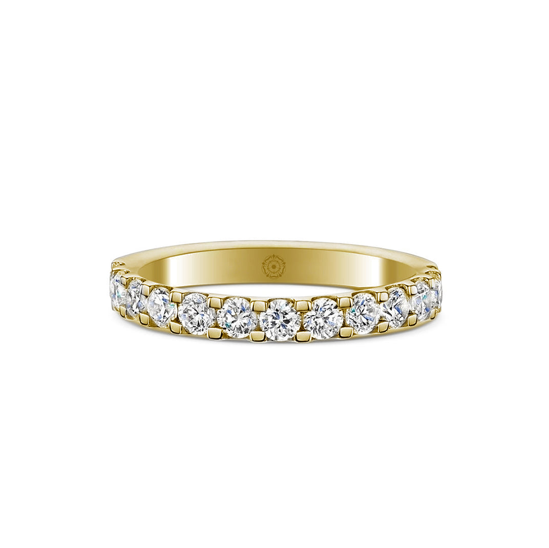 Embrace 18ct Yellow Gold 1.00ct Half Diamond Band