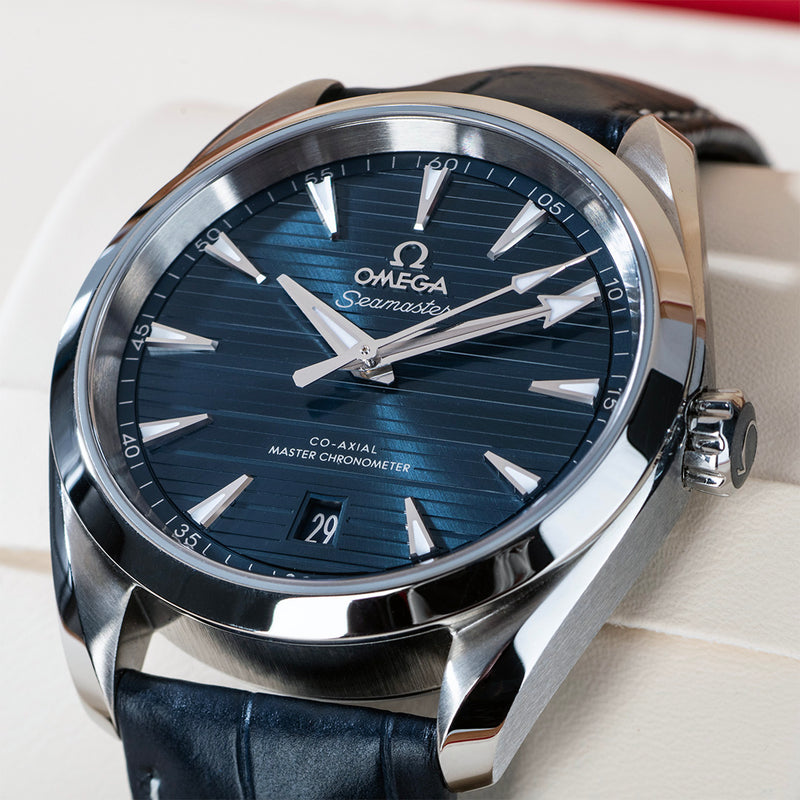 Pre-Owned Omega Seamaster Blue Men's Watch